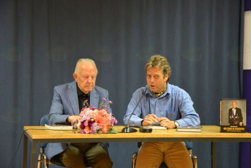 Karl Bonutti predstavlja svojo biografijo v Ajdovščini na Večeru pod Čavnom
